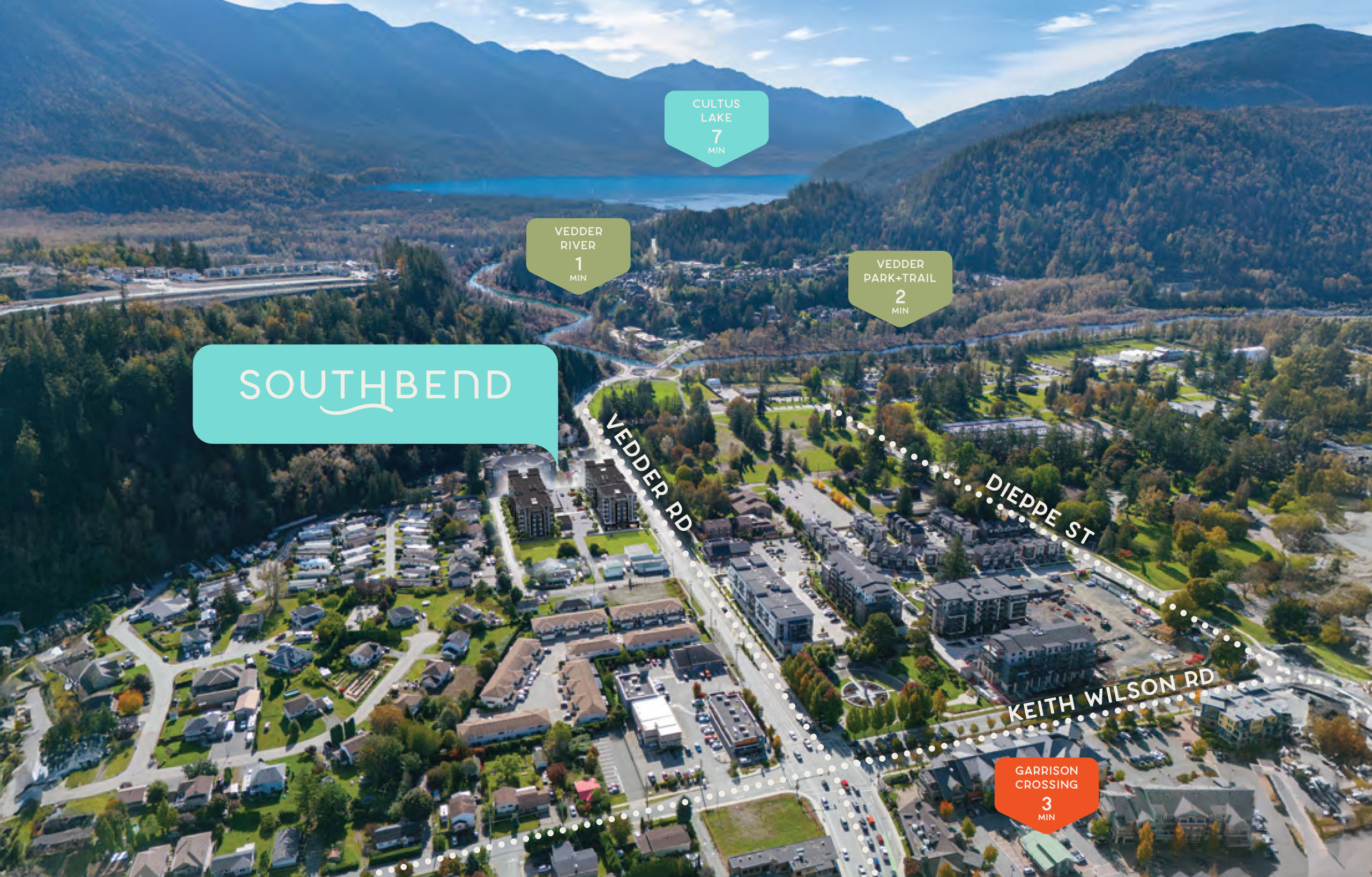 Southbend Aerial Map